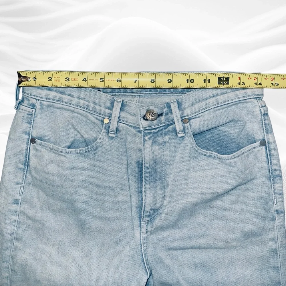 Rag & Bone Ankle Cigarette Jeans In Dean Wash Fray‎ Hem 28 Light Wash Bleached